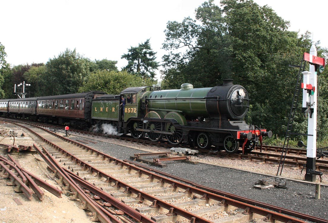 North Norfolk Railway steam train at Holt station, Norfolk
